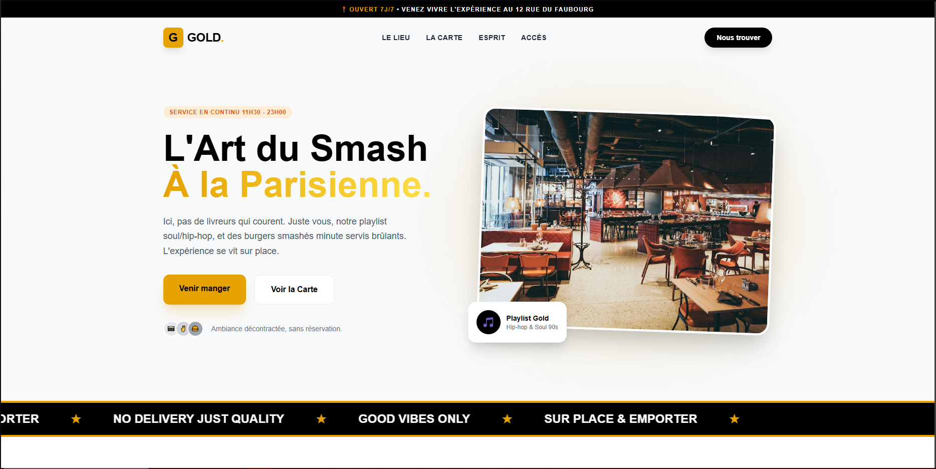 Réalisation — G&L Burger